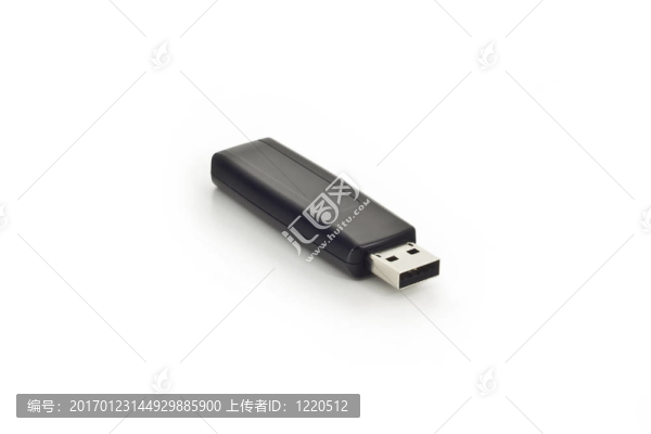 USB記憶棒的白色隔離