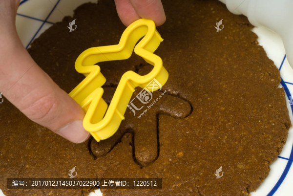 姜餅人的剪影