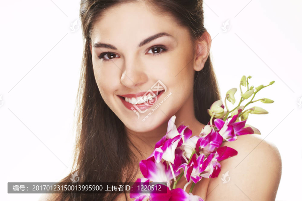 女孩與蘭花