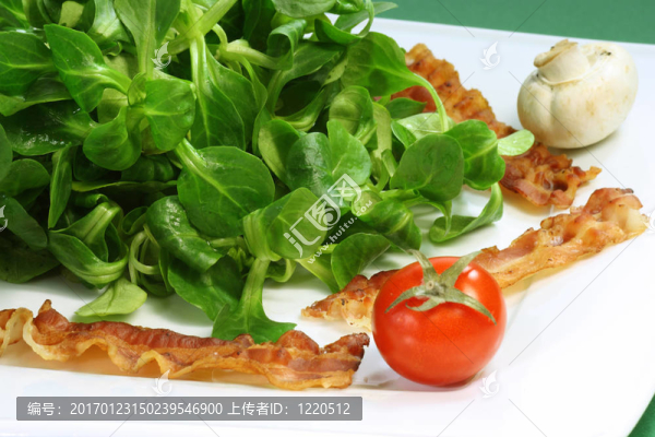 做沙拉青菜用的匙形菜葉
