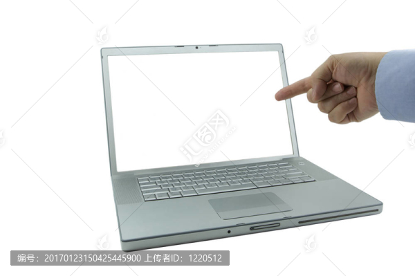 筆記本電腦的手指