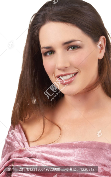 美麗的黑發(fā)女人肖像