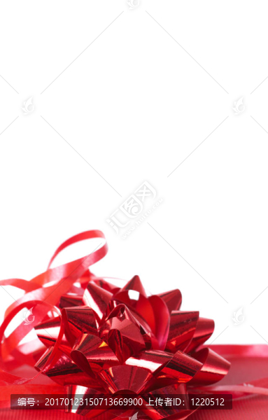 帶弓的紅色禮品盒