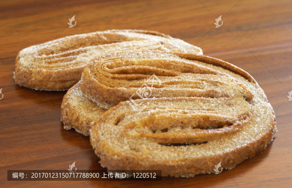 椰子餅干的微距鏡頭