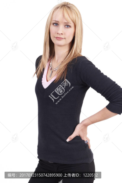 美麗的金發(fā)女商人