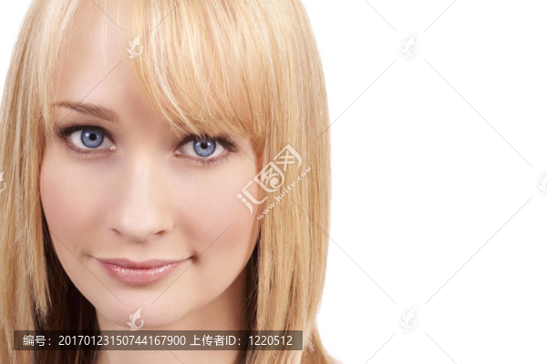 美麗的金發(fā)女人的肖像