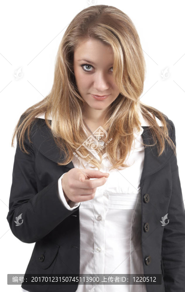 美麗的金發(fā)女商人