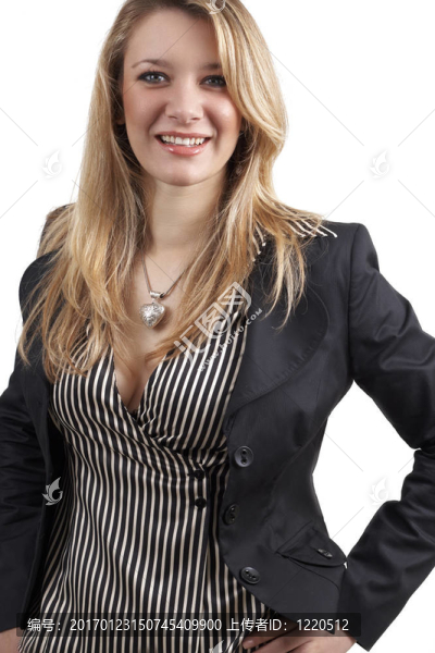 美麗的金發(fā)女商人
