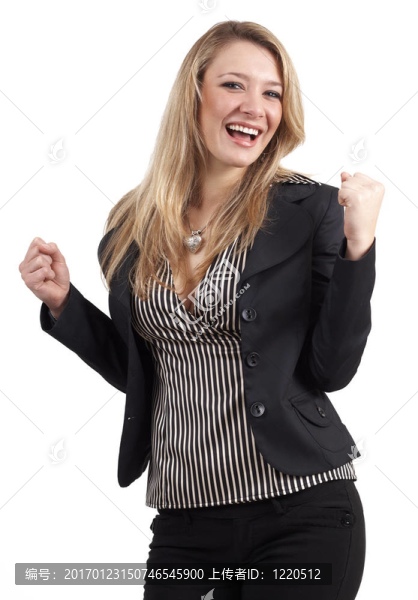 美麗的金發(fā)女商人
