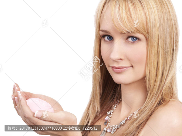 美麗的金發(fā)女人的肖像
