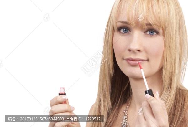 美麗的金發(fā)女人的肖像