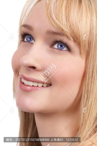 美麗的金發(fā)女人的肖像