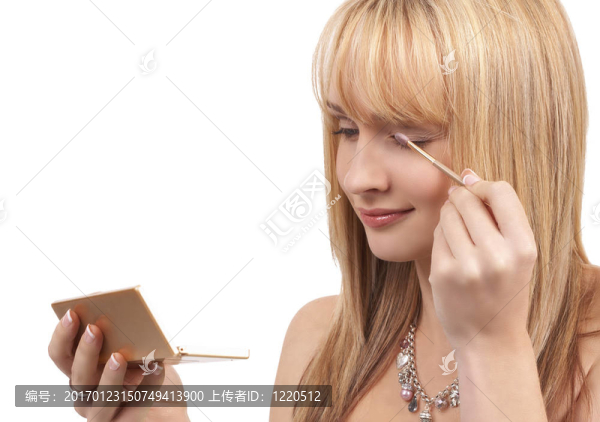 美麗的金發(fā)女人的肖像