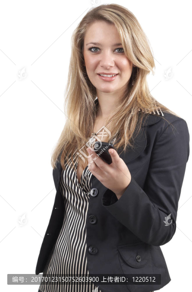 美麗的金發(fā)女商人