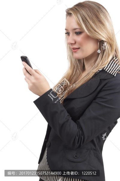 美麗的金發(fā)女商人