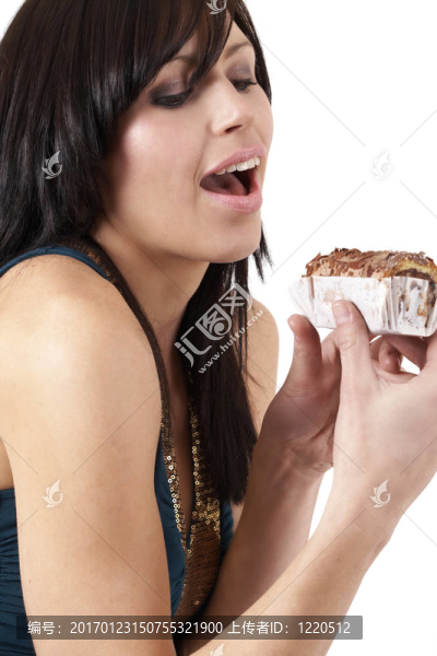 美麗的黑發(fā)女人肖像