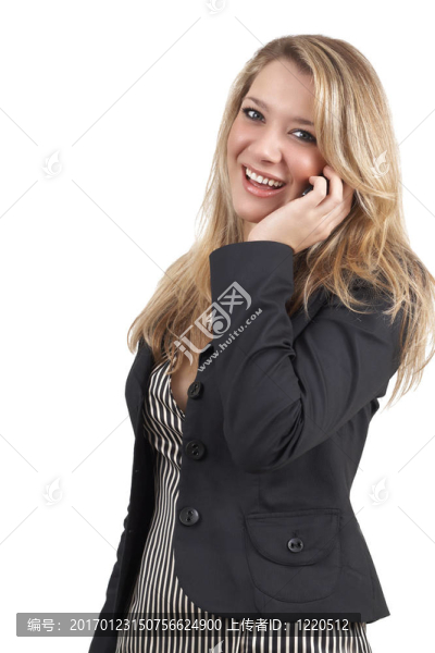 美麗的金發(fā)女商人