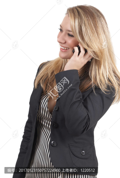 美麗的金發(fā)女商人