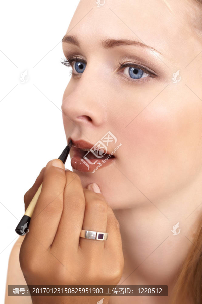 美麗的金發(fā)女人的肖像
