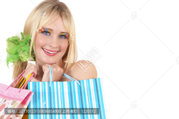 美麗的金發(fā)女人的肖像