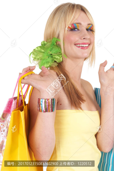 美麗的金發(fā)女人的肖像