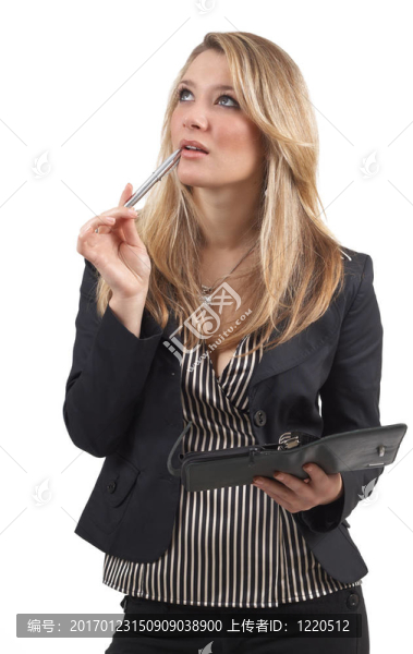 美麗的金發(fā)女商人