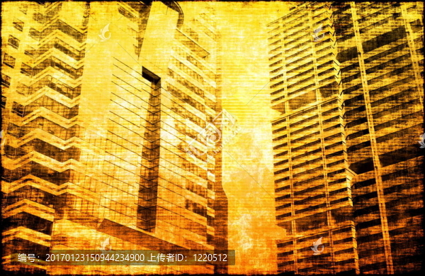 垃圾建筑背景