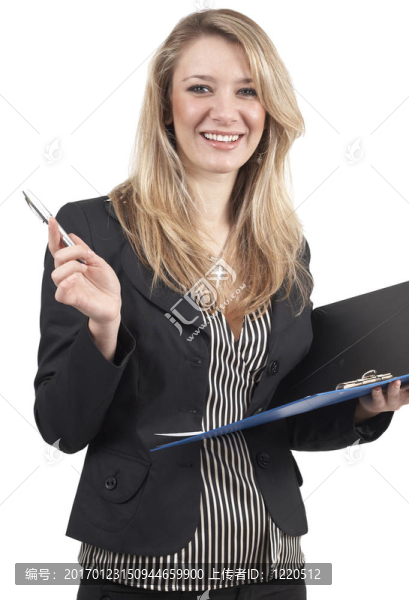 美麗的金發(fā)女商人