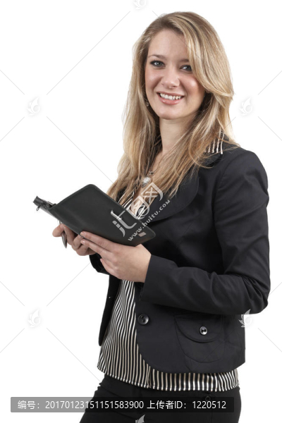美麗的金發(fā)女商人