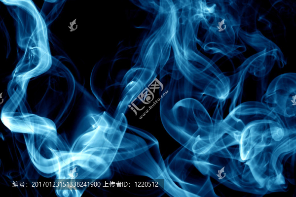 藍色的煙霧