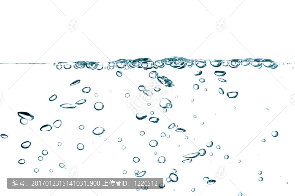 有氣泡的新鮮水