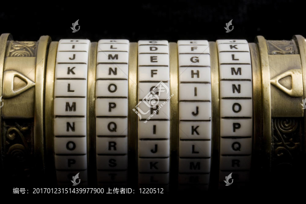 作為一個(gè)密碼組合拼圖框登錄（cryptex）