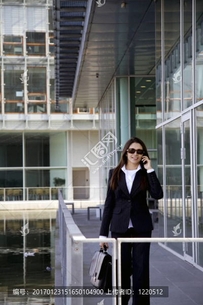 電話上的商業(yè)女人
