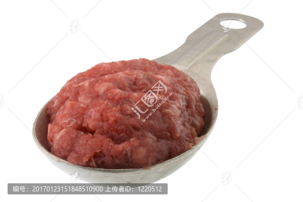 地面的野牛肉湯匙
