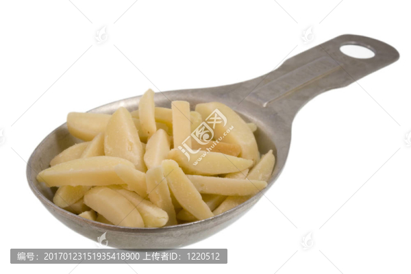 對(duì)杏仁測(cè)量湯匙白色隔離