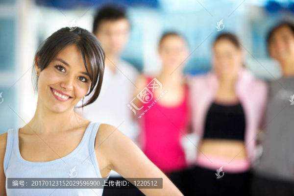 健身房的女人