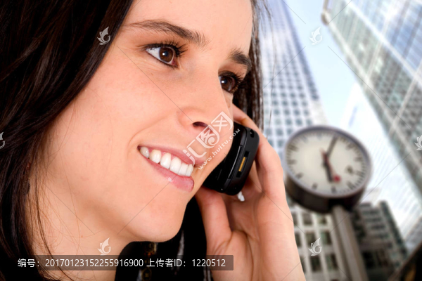 電話上的商業(yè)女人