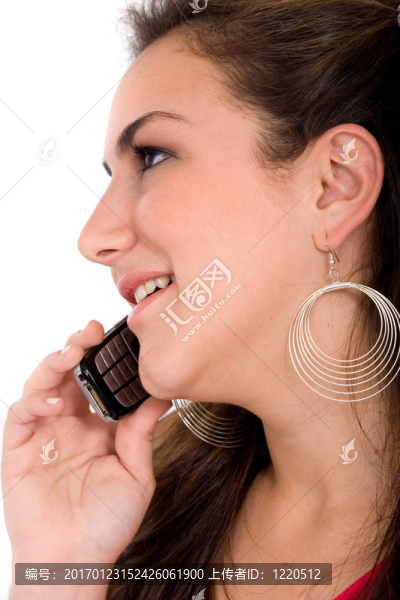 女孩在電話里