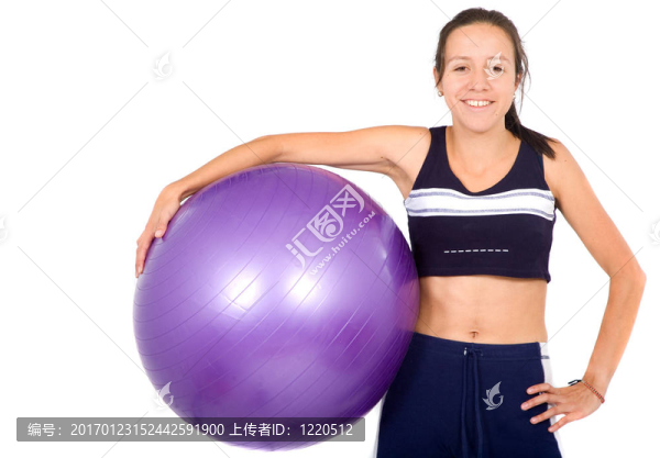 與普拉提的球適合女孩