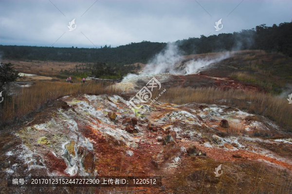 火山口的底部