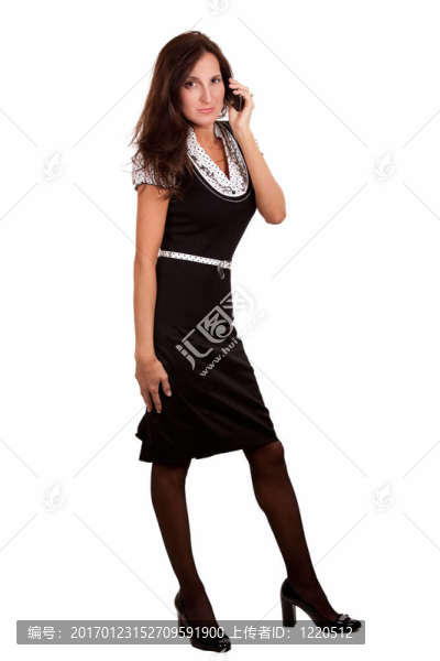手機(jī)上的女人