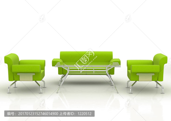 綠色辦公沙發(fā)