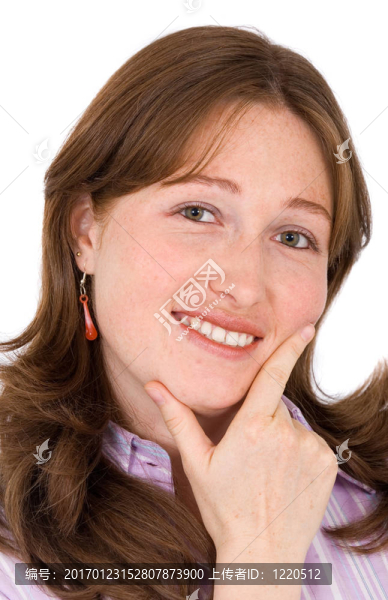 自信的商業(yè)女人微笑