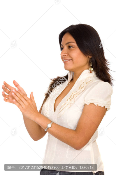 女商人鼓掌