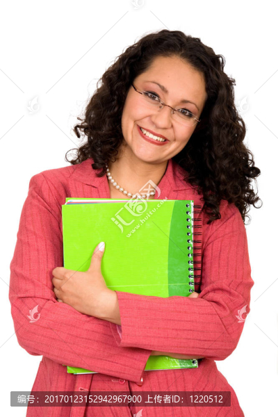 商務(wù)女人筆記本