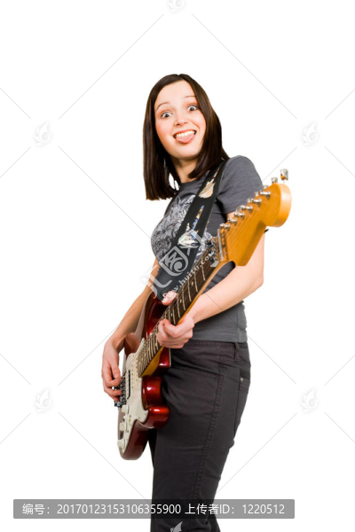 彈電吉他的女人