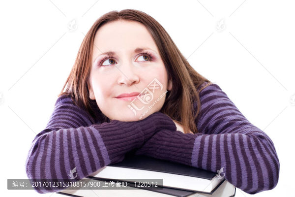 女人preperaing考試