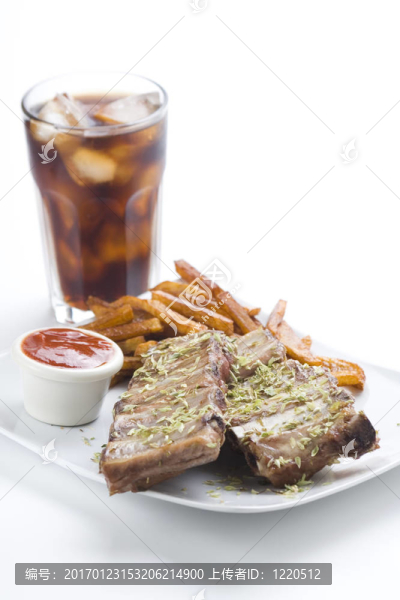 美國(guó)的新鮮排骨燒烤sausace牛至