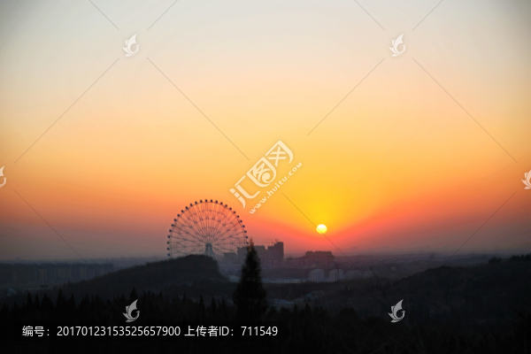 落日,夕陽