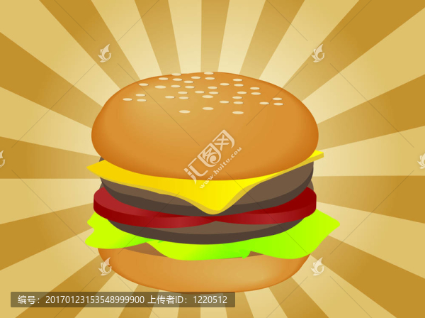 漢堡的插圖